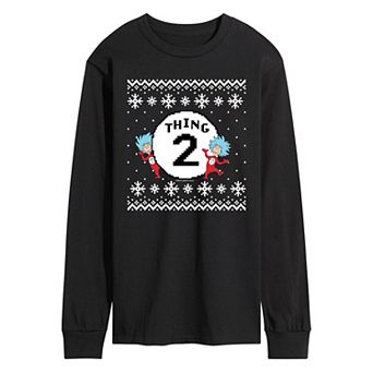 Men's Dr. Seuss The Cat In The Hat Thing Two Long Sleeve Graphic Tee