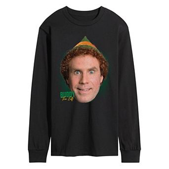 Men's Buddy The Elf Portrait Long Sleeve Graphic Tee