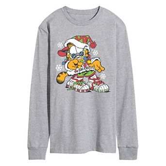 Men's Garfield The Big Chris K Long Sleeve Graphic Tee