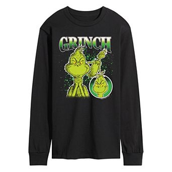 Men's Dr. Seuss The Grinch Bootleg Long Sleeve Graphic Tee