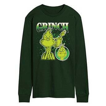 Men's Dr. Seuss The Grinch Bootleg Long Sleeve Graphic Tee