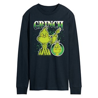 Men's Dr. Seuss The Grinch Bootleg Long Sleeve Graphic Tee