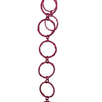 Allstate 5-ft. Artificial Glitter Round Circle Chain Christmas Garland