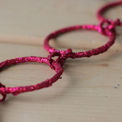 Allstate 5-ft. Artificial Glitter Round Circle Chain Christmas Garland