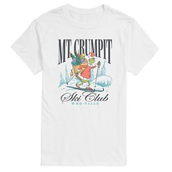 Men's Dr. Seuss The Grinch Mt. Crumpit Ski Club Graphic Tee