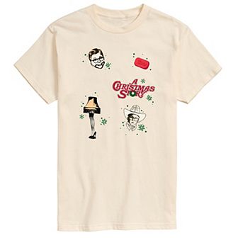 Men's A Christmas Story Icon Collage Graphic Tee