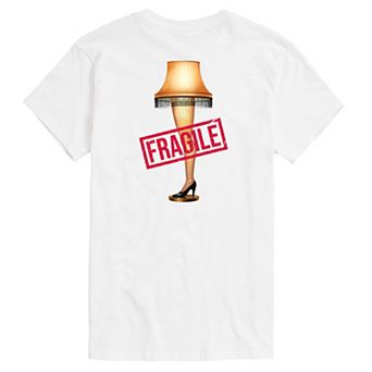 Men's A Christmas Story Fragile Leg Lamp Graphic Tee