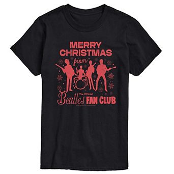 Men's The Beatles Merry Christmas Graphic Tee