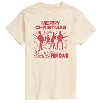 Men's The Beatles Merry Christmas Graphic Tee