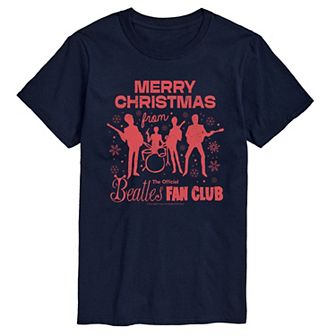 Men's The Beatles Merry Christmas Graphic Tee