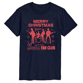 Men's The Beatles Merry Christmas Graphic Tee
