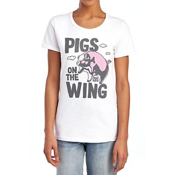 Juniors' Pink Floyd Pigs on the Wing Graphic Tee