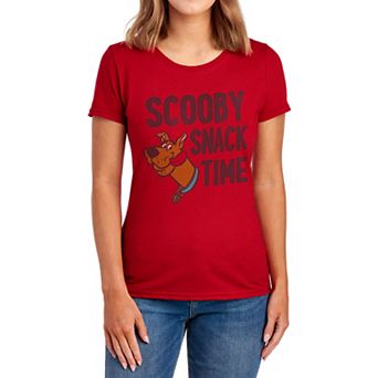 Juniors' Scooby-Doo "Snack Time" Graphic Tee