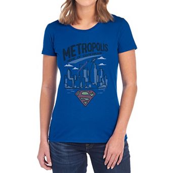 Juniors' Superman Metropolis Graphic Tee
