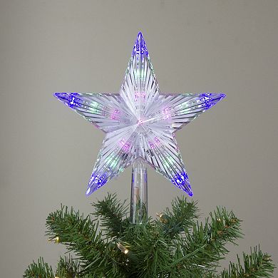 Hofert 9.5-inch Lighted Color Changing 5 Point Star Christmas Tree Topper
