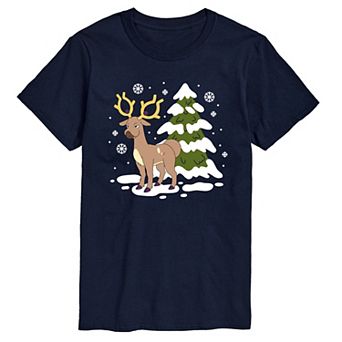 Men's Pokemon Stantler Winter Graphic Tee