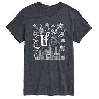 Men's Elf Icon Doodles Graphic Tee