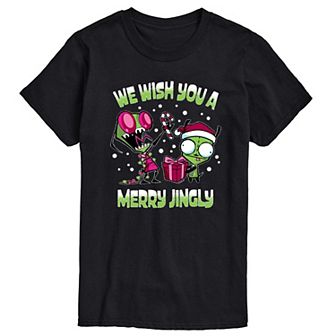 Men's Invader Zim We Wish You A Merry Jingly Graphic Tee