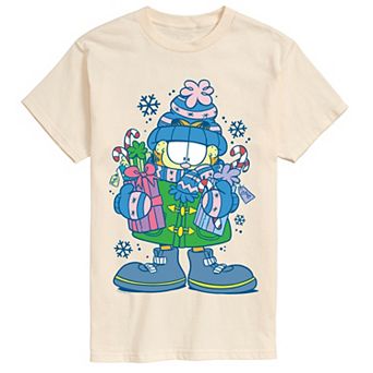 Men's Garfield Holiday Shopping Graphic Tee