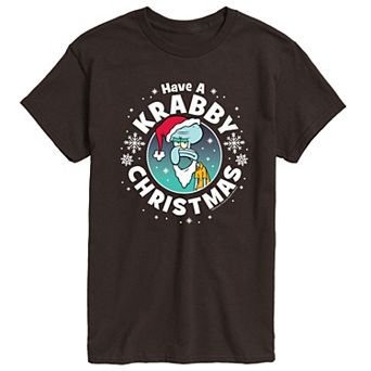 Men's SpongeBob SquarePants Have A Krabby Christmas Graphic Tee