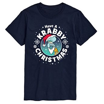 Men's SpongeBob SquarePants Have A Krabby Christmas Graphic Tee