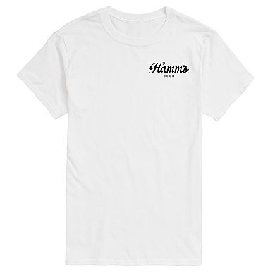 Men's Hamm's Beer Bear Christmas Wreath Graphic Tee