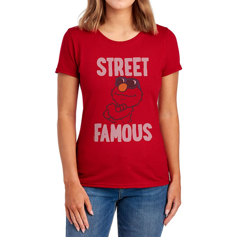 Juniors' Elmo Street Famous Graphic Tee, Women's, 