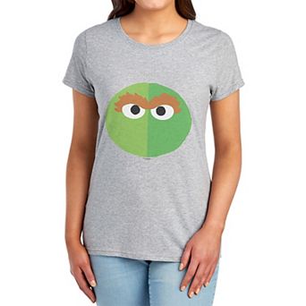 Juniors' Sesame Street Oscar The Grouch Graphic Tee
