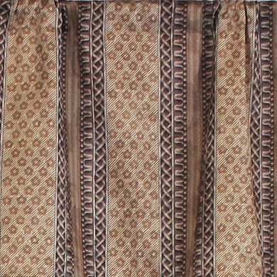 Spice Stripe Tailored 100% Cotton with Fully Lined 3" Rod Pocket Valance for Windows