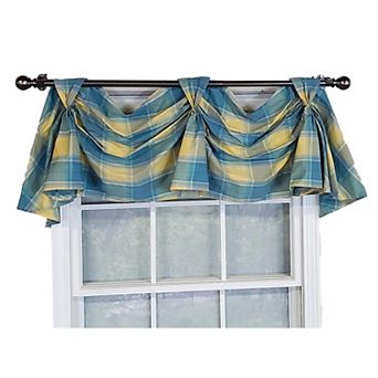 Duncaster 2-Scoop Celebration 100% Cotton with Fully Lined 3" Rod Pocket Valance for Windows