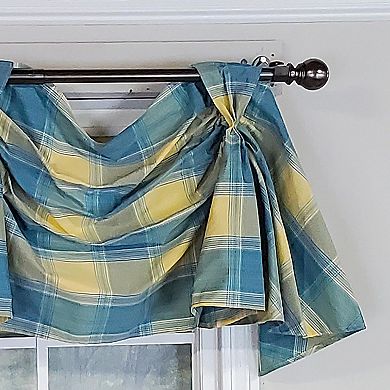 Duncaster 2-Scoop Celebration 100% Cotton with Fully Lined 3" Rod Pocket Valance for Windows