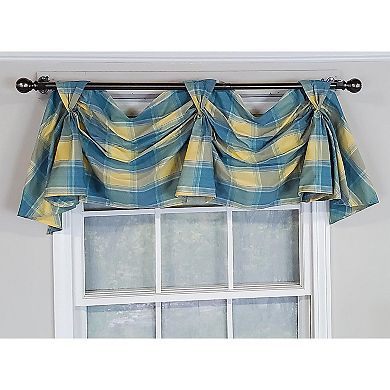 Duncaster 2-Scoop Celebration 100% Cotton with Fully Lined 3" Rod Pocket Valance for Windows