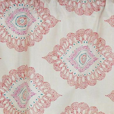 Exquisite Tailored 100% Cotton with Fully Lined 3" Rod Pocket Valance for Windows