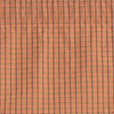 Common Check Corded Cornice 100% Cotton with Fully Lined 3" Rod Pocket Valance for Windows