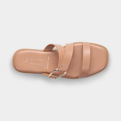 LC Lauren Conrad Shaii Strappy Women's Block Heel Slide Sandals