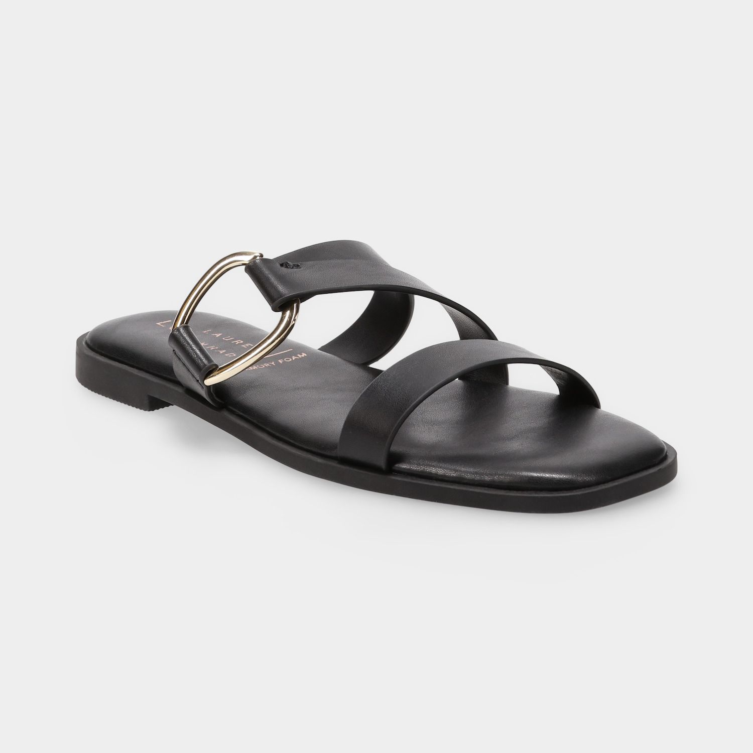 Женские сандалии LC Lauren Conrad Shaii Strappy Slide, цвет: Чёрный — фото 1