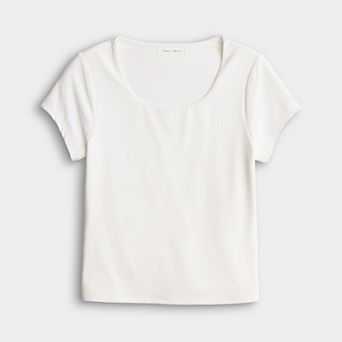 Girls 7-16 Sea + Skye Basic White Tee