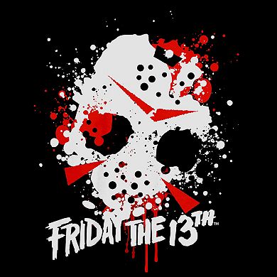 Men's Bioworld Friday the 13th Paint Splatter Mask Graphic Tee