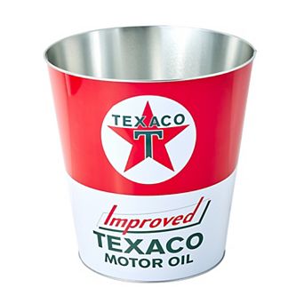 American Art Décor Texaco Design Metal Trash Bin
