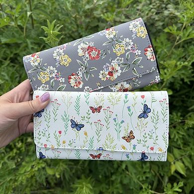 CTM Women's File Master Organizer Clutch