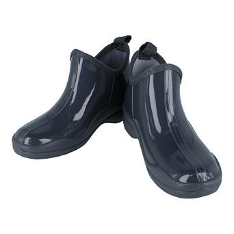 CTM Women's Solid Ankle Height Garden Rain Boots