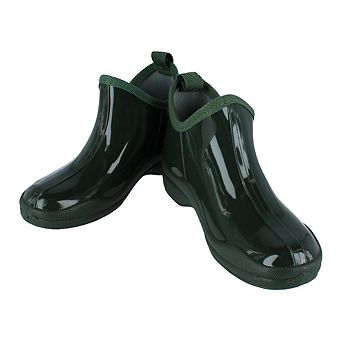 CTM Women's Solid Ankle Height Garden Rain Boots