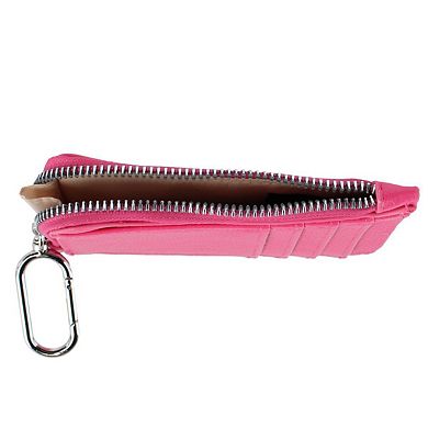 CTM Women's Zip Card Case