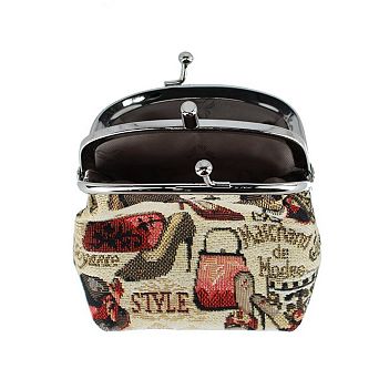 CTM Women's Boutique Themed Tapestry Coin Purse Wallet