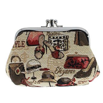 CTM Women's Boutique Theme Tapestry Coin Purse Wallet