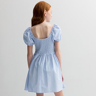 Girls 7-16 Sea + Skye Smock Front Dress