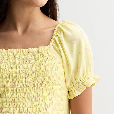 Girls 7-16 Sea + Skye Smocked Dress