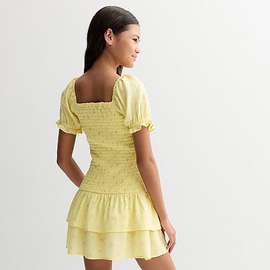Girls 7-16 Sea + Skye Smocked Dress