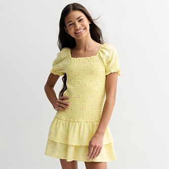 Girls 7-16 Sea + Skye Smocked Dress