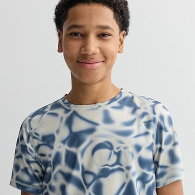 Boys 8-20 Tek Gear® Printed Dry Tek Tee with Gusset in Regular & Husky